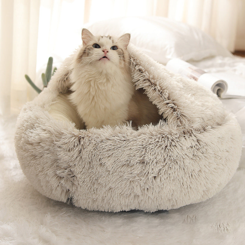 Flauschiges Tierbett