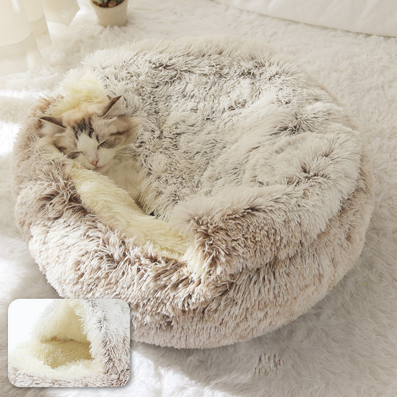Flauschiges Tierbett