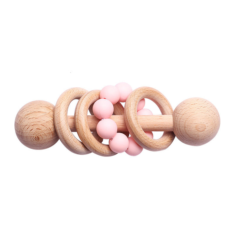 Wooden baby rattles