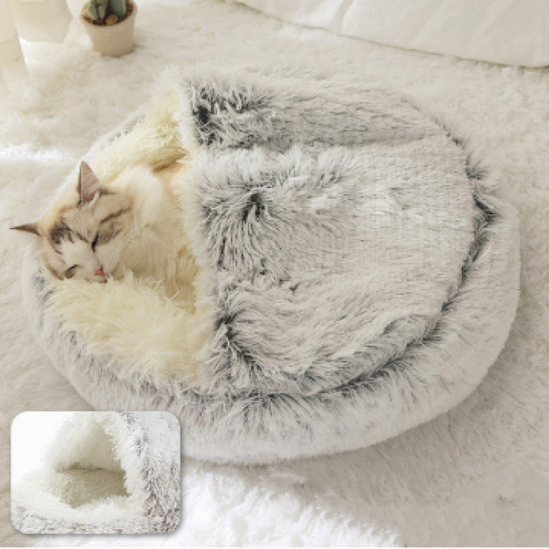 Flauschiges Tierbett