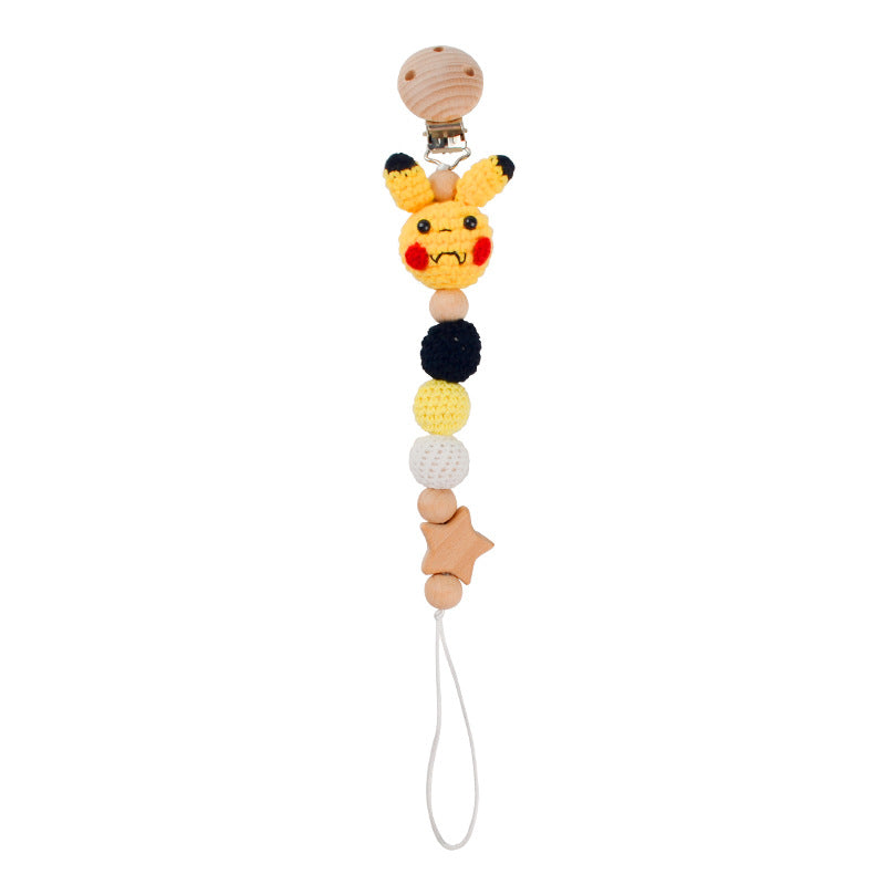 Pacifier chain with animal motifs