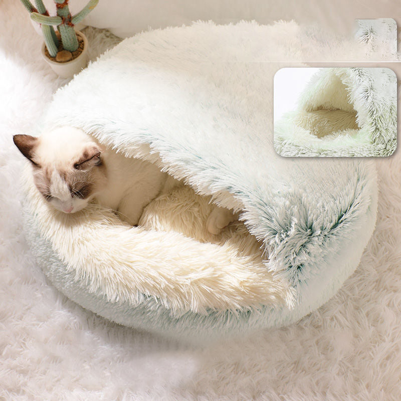 Flauschiges Tierbett