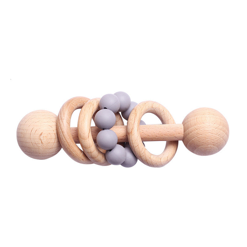 Wooden baby rattles