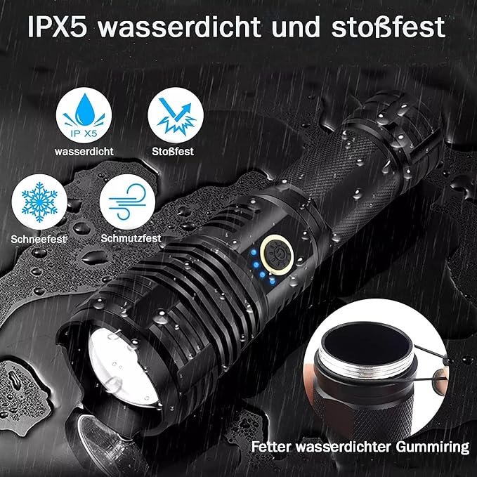MEGAZOOM™ Ultrastarke LED Taschenlampe