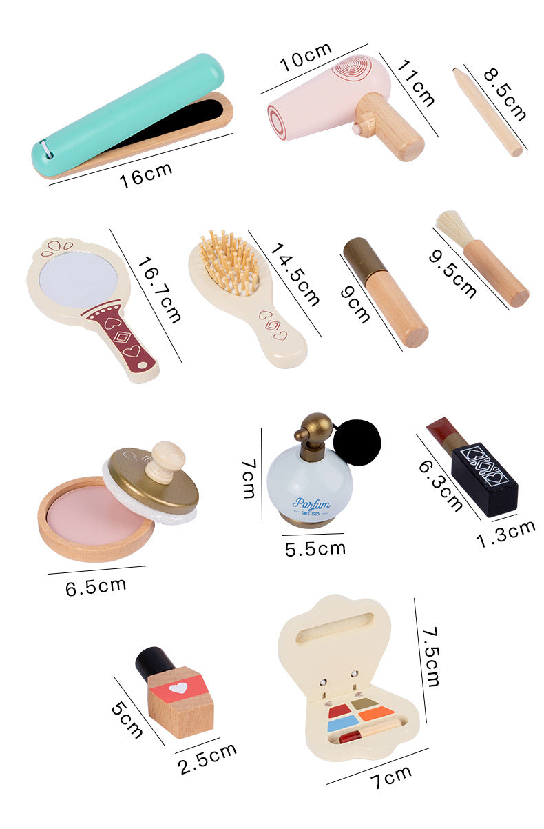 Friseur-Spielzeugset aus Holz