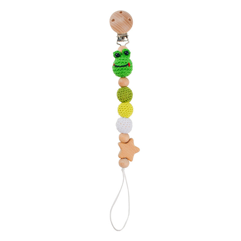 Pacifier chain with animal motifs