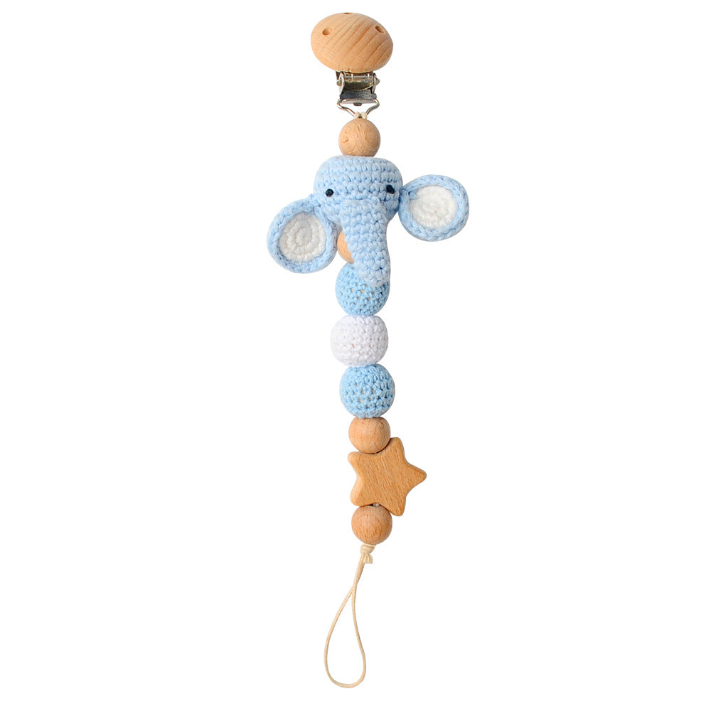 Pacifier chain with animal motifs