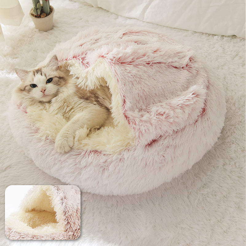 Flauschiges Tierbett
