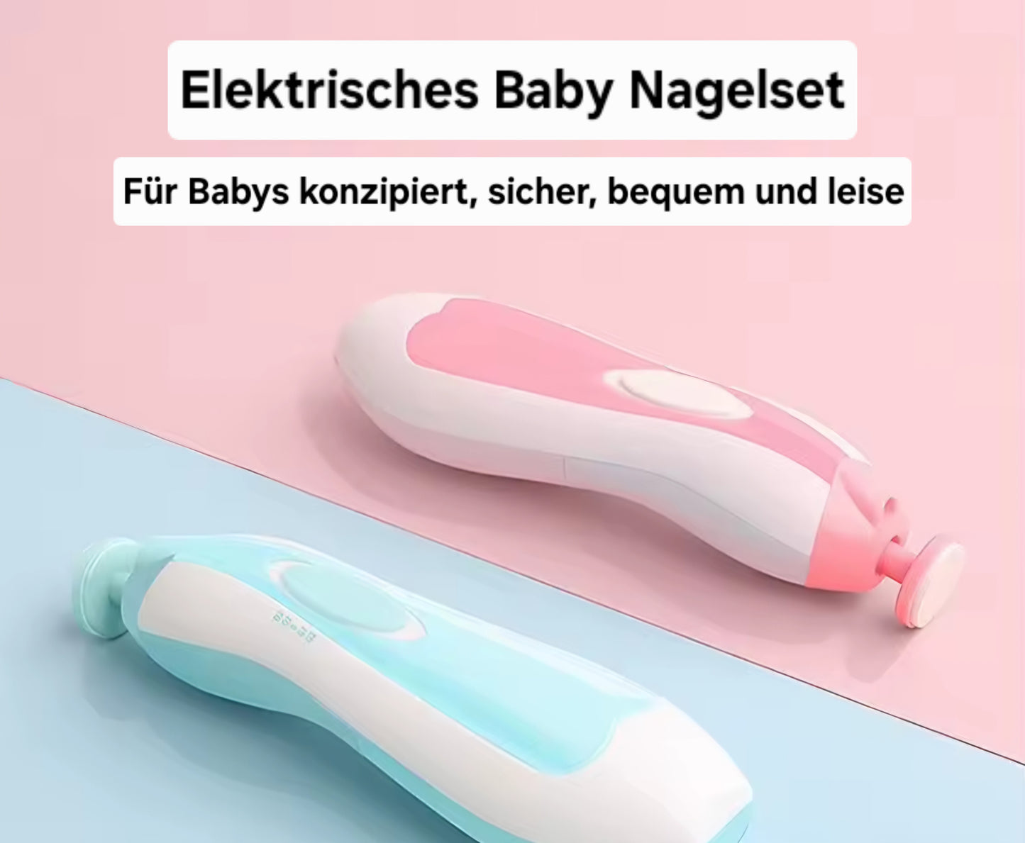 Elektrisches Baby-Nagelset mit LED-Licht