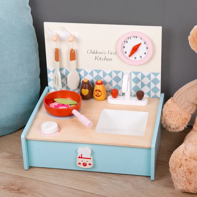 Mini-Holzküche Spielset