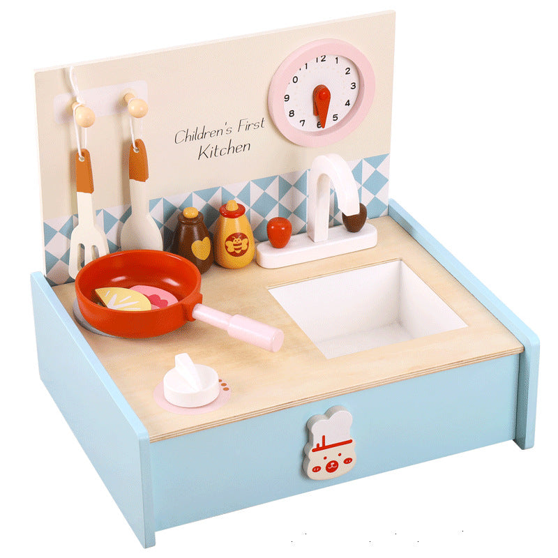 Mini-Holzküche Spielset