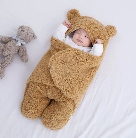 Baby Bären-Wickeldecke