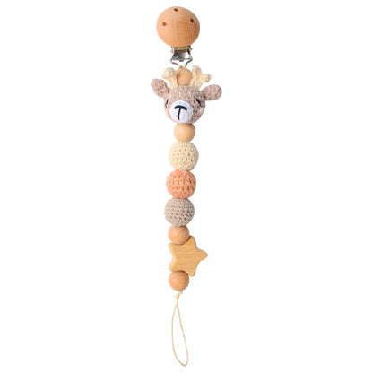 Pacifier chain with animal motifs