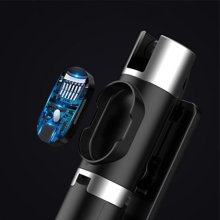 Selfie-Stick mit integriertem Stativ und LED-Licht