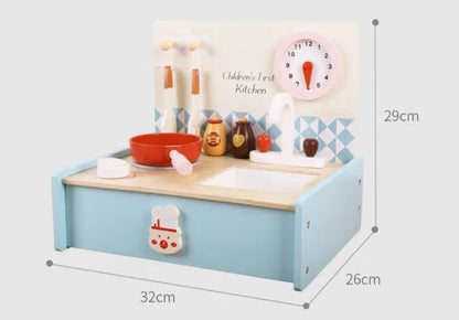 Mini-Holzküche Spielset