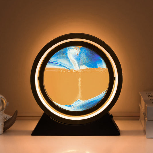 Glowing 3D sand picture