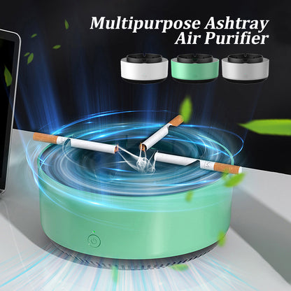 Smoke removing ashtray
