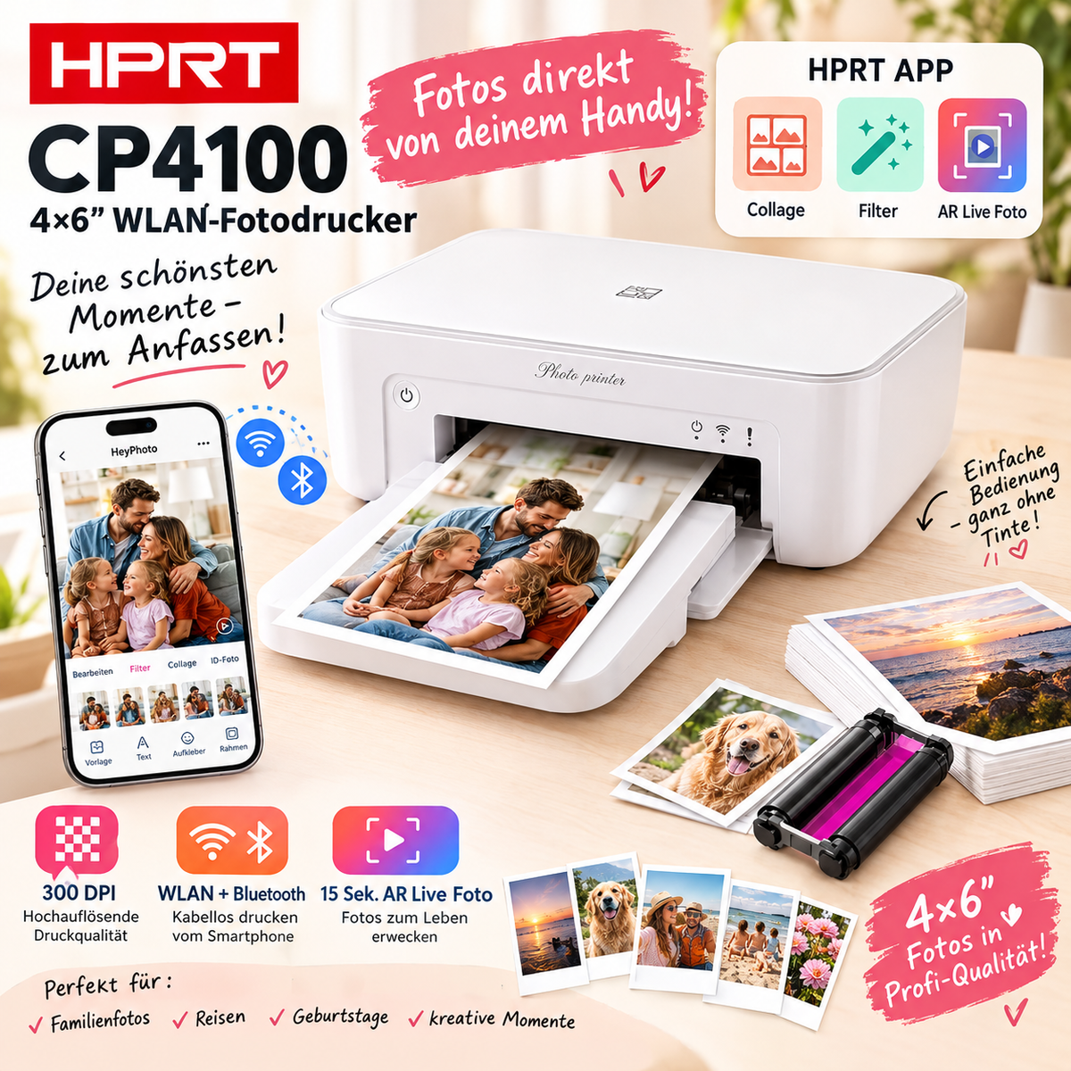 HPRT CP4100 – Mobiler Fotodrucker mit AR-Video-Funktion