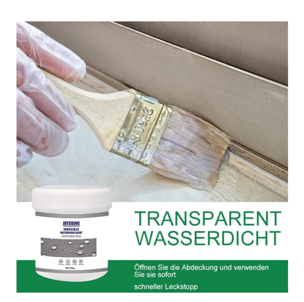 Transparenter & wasserdichter Kleber